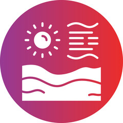 Desert Hot Weather Icon Style