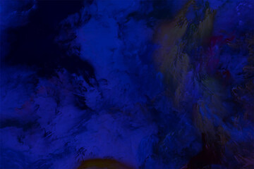 Abstract Smoke with Blue Gradient Hues