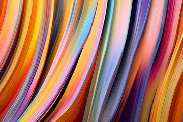 colorful, abstract lines. Generative AI