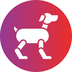 Robot Dog Icon Style