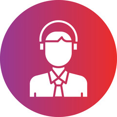 Male Co Pilot Icon Style
