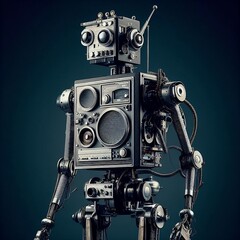 robot made of analog stereo