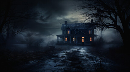 Fototapeta na wymiar Ghost house creepy