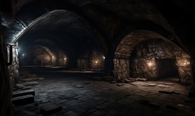 Delve into the mysterious depths of an ancient underground dungeon.