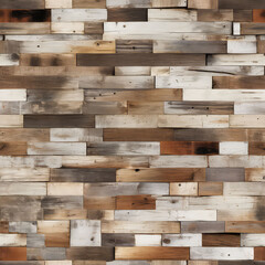 Seamless wood pattern, wooden mosaic background