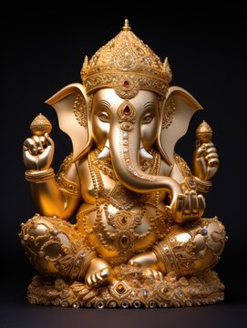 a image Ganesha, Invitation, Happiness, Ganesha, God. Generated AI