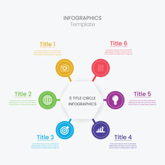 Business infographic thin line process. Can be used for steps, options, business processes, workflow, diagrams, flowchart concepts, timelines, marketing icons, and infographics.