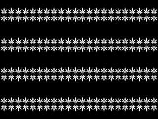 Cannabis also known as Marijuana Leaf Silhouette Motifs Pattern, can use for Decoration, Ornate, Wallpaper, Backdrop, Textile. Fashion, Fabric, Tile, Floor, Cover, Wrapping, Ect. Vector Illustration 