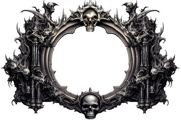 gothic inspired black frame