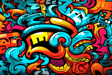 text graffiti illustration