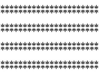 Cannabis also known as Marijuana Leaf Silhouette Motifs Pattern, can use for Decoration, Ornate, Wallpaper, Backdrop, Textile. Fashion, Fabric, Tile, Floor, Cover, Wrapping, Ect. Vector Illustration 