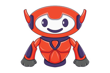 Little Robot Character Design Illustration