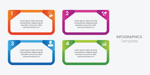 Business infographic thin line process. Can be used for steps, options, business processes, workflow, diagrams, flowchart concepts, timelines, marketing icons, and infographics.