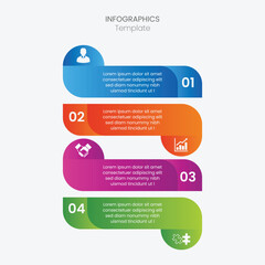 Business infographic thin line process. Can be used for steps, options, business processes, workflow, diagrams, flowchart concepts, timelines, marketing icons, and infographics.