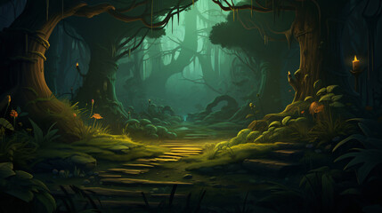 Dark forest background