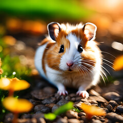 Cute hamster in the Park