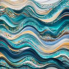 Create an abstract texture inspired by the movement of water, capturing the fluidity and serenity of liquid surfaces