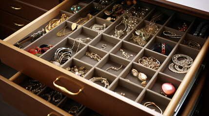 Jewelry drawer organizer home