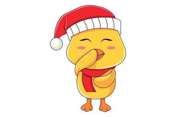 Cute Duck Character Design Illustration