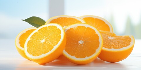 a image Very fresh orange fruit, Generative AI