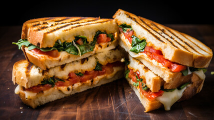 Italian panini sandwich snack