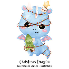 Cute Dragon, Christmas, Christmas Dragon, Merry Christmas, Year of the Dragon