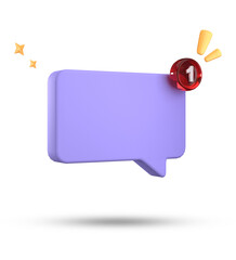 3d rendering of speech bubble, 3D pastel chat icon set. Set of 3d speak bubble.