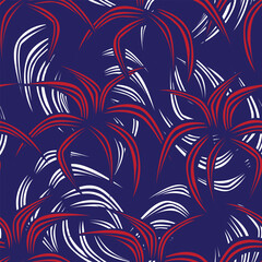 Red Floral Seamless Pattern Design