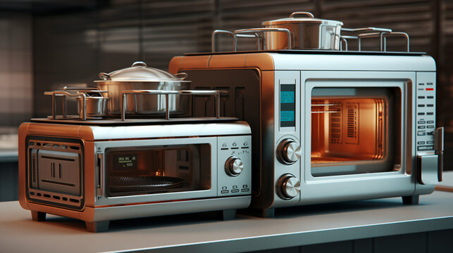 Kitchen microwave equipment