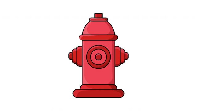 animated video forming a water hydrant icon