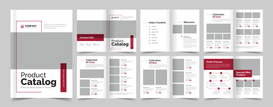 Product Catalog Layout, Fashion and Multipurpose Portfolio, Catalogue Template, Furniture Product Catalog