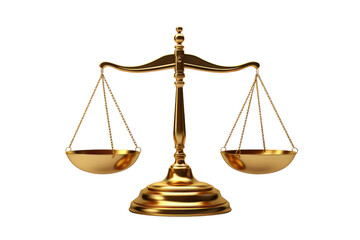 Law and Order Scale Icon Isolated on Transparent Background
