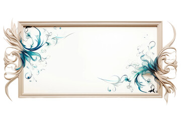 Classy Picture Frame Layout Isolated on Transparent Background
