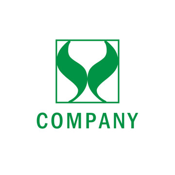 Abstract logo multicolored squares for company design