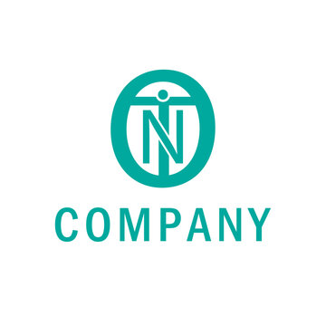 Letter T&N modern blue color technological circular logo, company m minimal logo design
