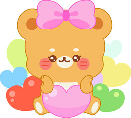 A cute bear character