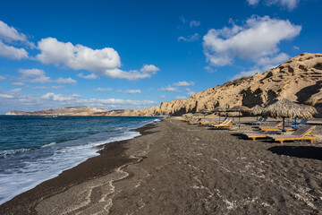 spiaggia a Santorini