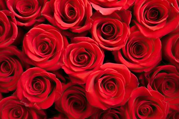 Red Rose Background for Valentine's Day.