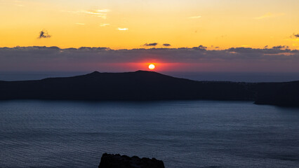 tramonto sulla caldera - Santorini, Grecia