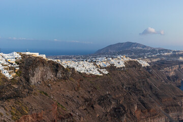 panorama sulla caldera, Santorini