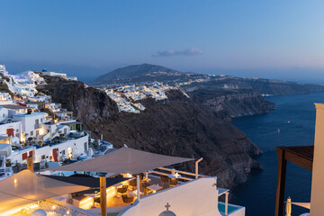 panorama sulla caldera, Santorini