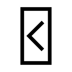 left move ui button icon symbol