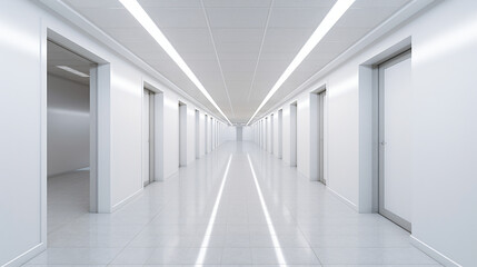 Large office blank corridor