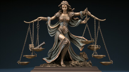 Law statue temis