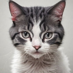 Cat close-up generative AI