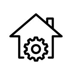 Home homepage icon symbol vector image. Illustration of the house real estate graphic property design image