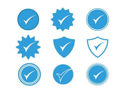 Blue And Golden Check Mark Icon Bluegold Tick Logo Verified Checkmark Emoji  Verification Badge Verified Account Symbol Similar To Twitter High-Res  Vector Graphic - Getty Images