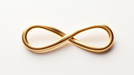 glowing infinity symbol isolated sign on the background