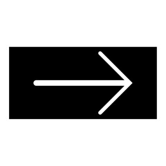 right side arrow icon. sign symbol