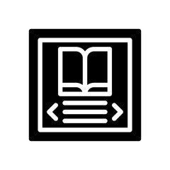 reader glyph icon